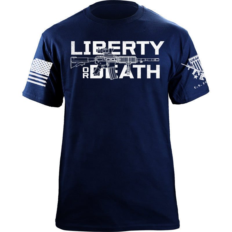 Maturelion Men's T-shirt Liberty or Death Cotton T-shirt