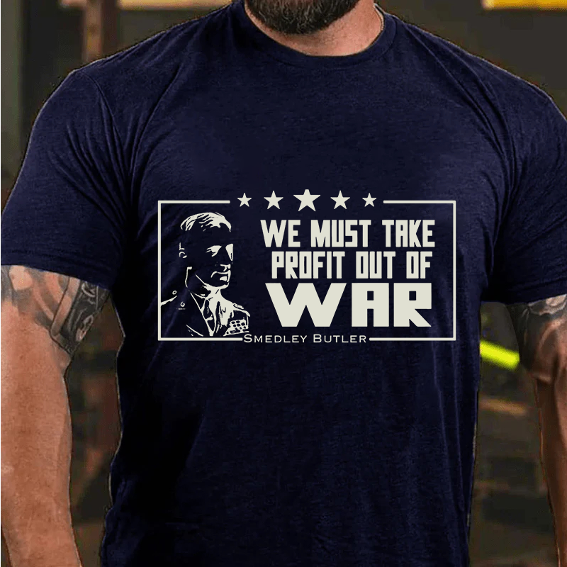 Maturelion Men's T-Shirt Smedley Butler Classic Cotton T-Shirt
