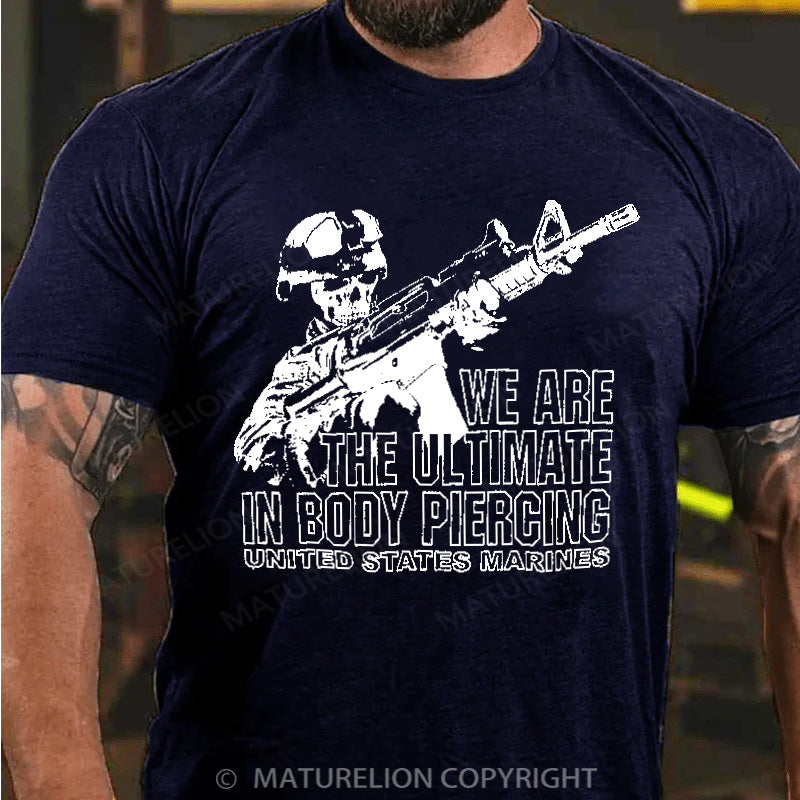 Maturelion Men's T-shirt Skeleton Cotton T-shirt