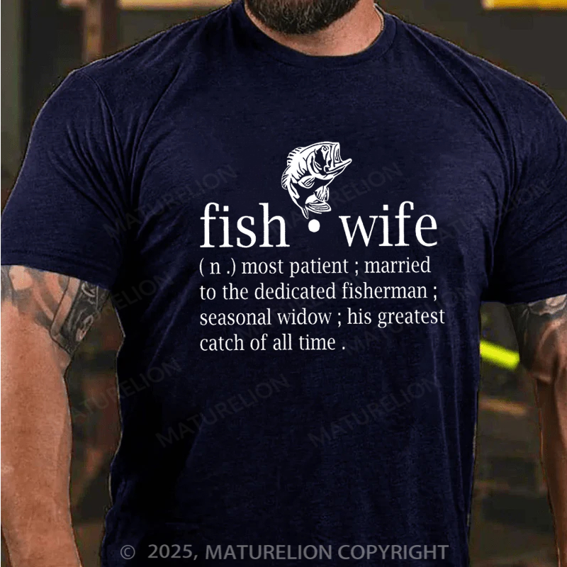 Maturelion Essential T-Shirt Fish Wife Cotton T-shirt