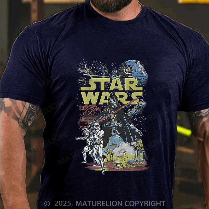 Maturelion Men's T-shirt Star Wars Cotton T-shirt