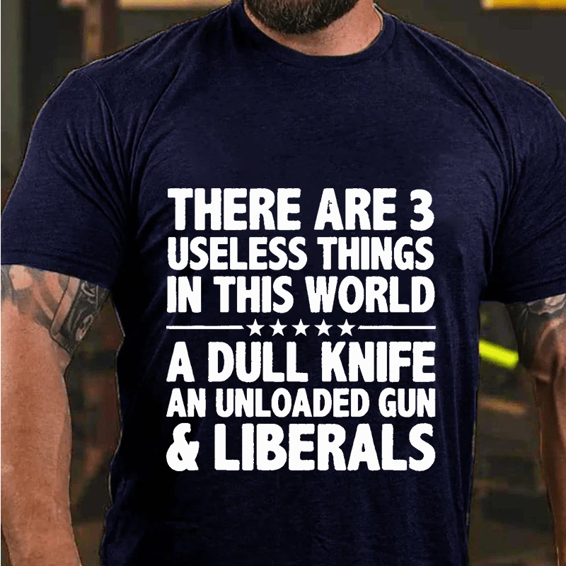 Maturelion Men's T-Shirt There Are 3 Useless Things In This World Cotton T-Shirt