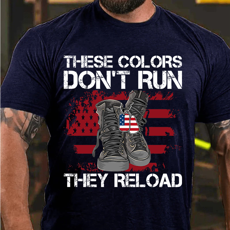 Maturelion Men's T-Shirt America Veteran Essential Cotton T-Shirt
