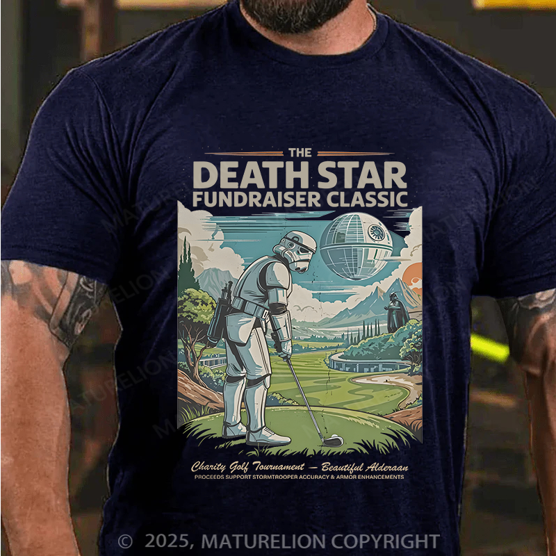 Maturelion Men's T-Shirt The Death Star Fundraiser Classic Cotton T-shirt
