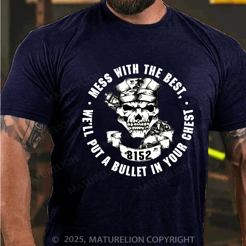 Maturelion Men's T-shirt Marine Corps Security Force School Cotton T-shirt