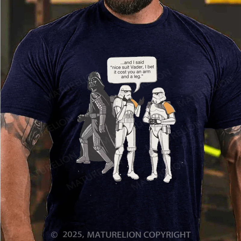 Maturelion Men's T-Shirt Trooper Joke Cotton T-Shirt