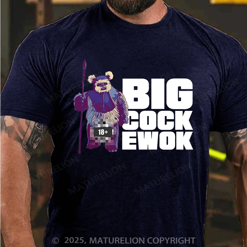 Maturelion Men's T-shirt Well Endowed Ewok Classic Cotton T-shirt