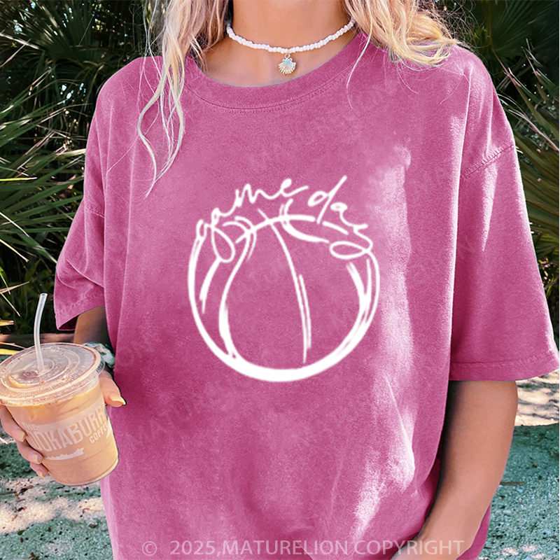 Maturelion Women's T-shirt Game day DTG Washed T-shirt