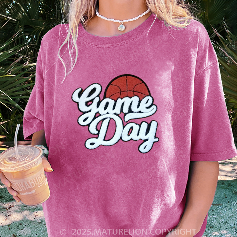 Maturelion Women's T-shirt Game Day DTG Washed T-shirt