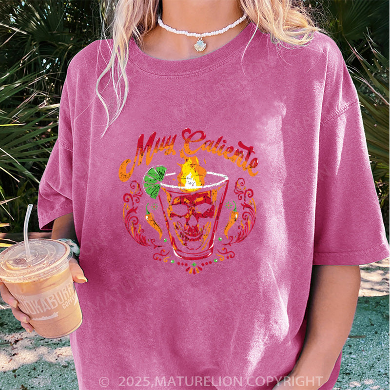 Maturelion Women's T-shirt Muy Caliente DTG Washed T-shirt