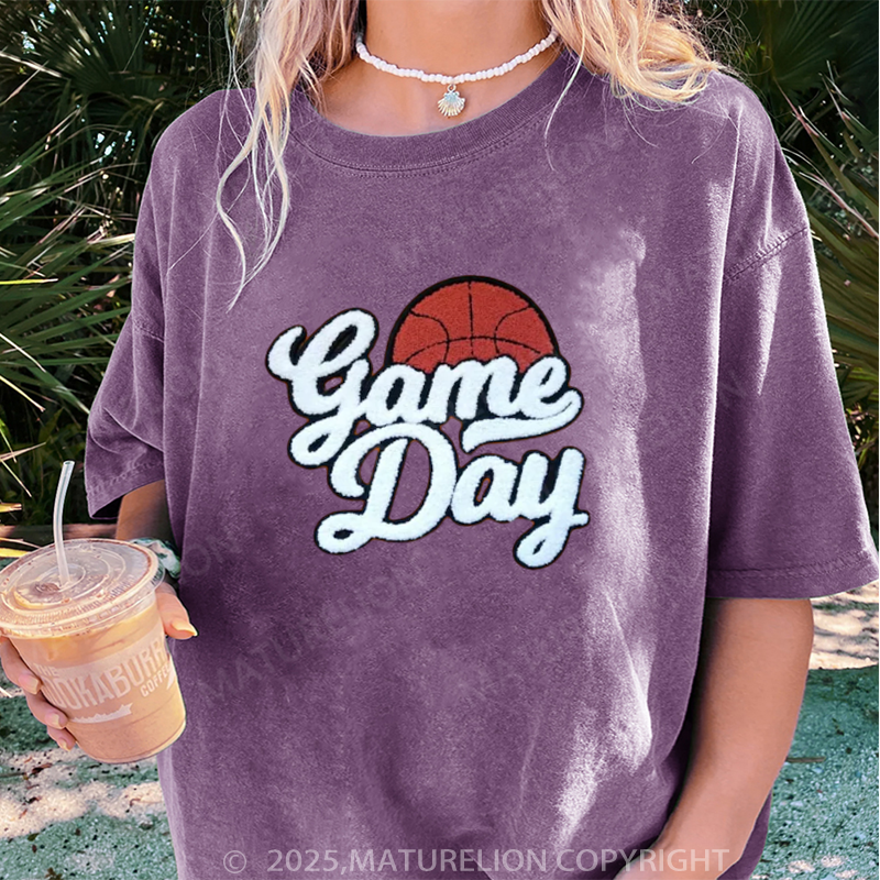 Maturelion Women's T-shirt Game Day DTG Washed T-shirt