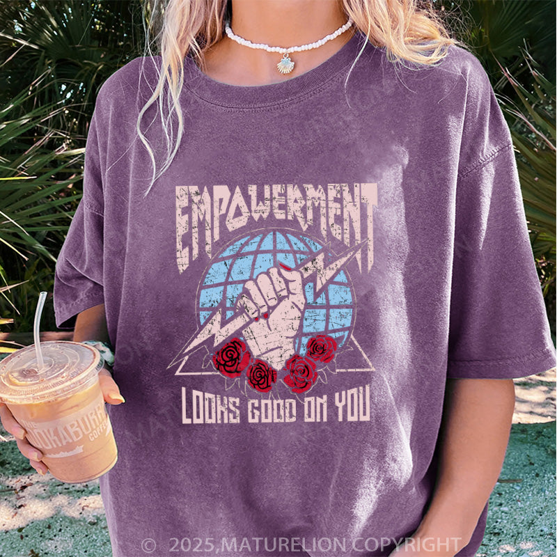 Maturelion Women's T-shirt Empowerment DTG Washed T-shirt