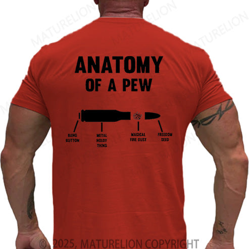 Maturelion Men's T-shirt Anatomy Of A Pew Cotton T-shirt
