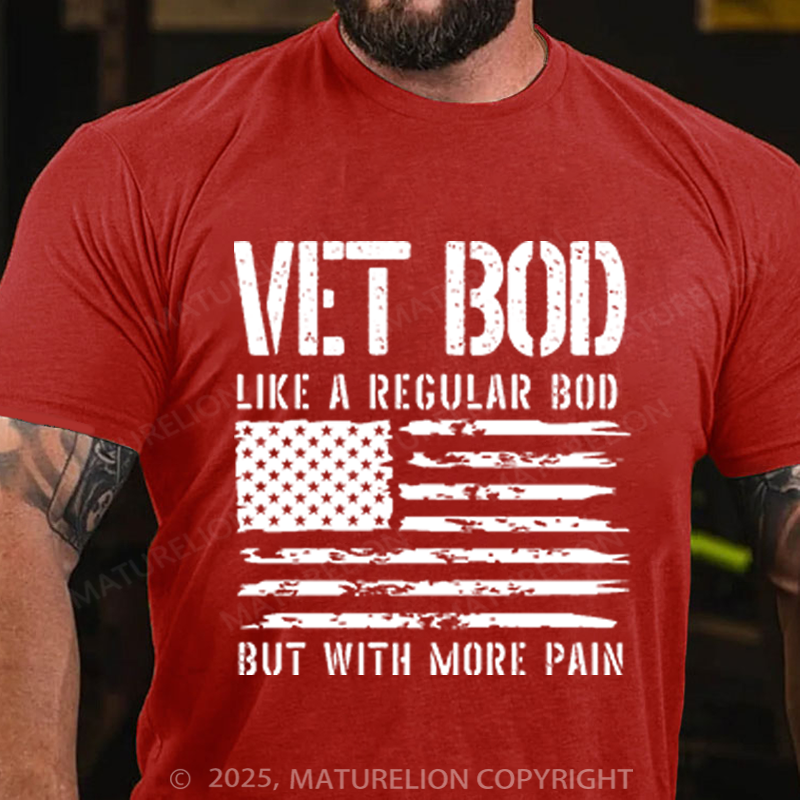 Maturelion Men's T-Shirt VET Bod Cotton T-Shirt
