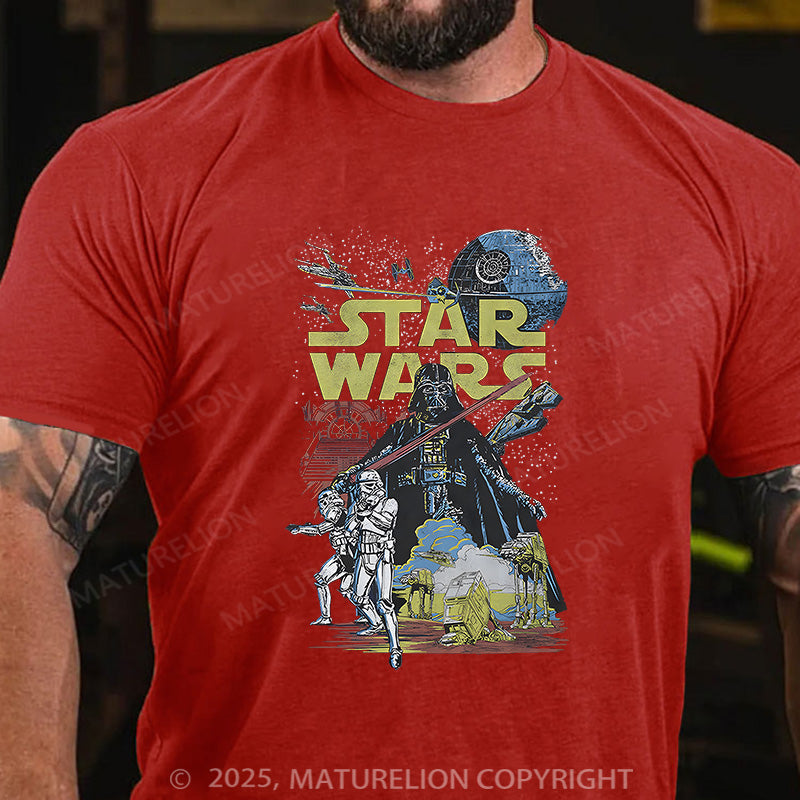 Maturelion Men's T-shirt Star Wars Cotton T-shirt