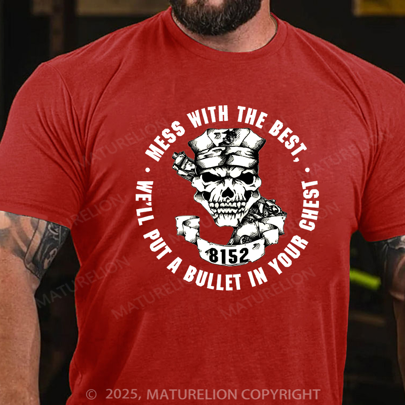 Maturelion Men's T-shirt Marine Corps Security Force School Cotton T-shirt