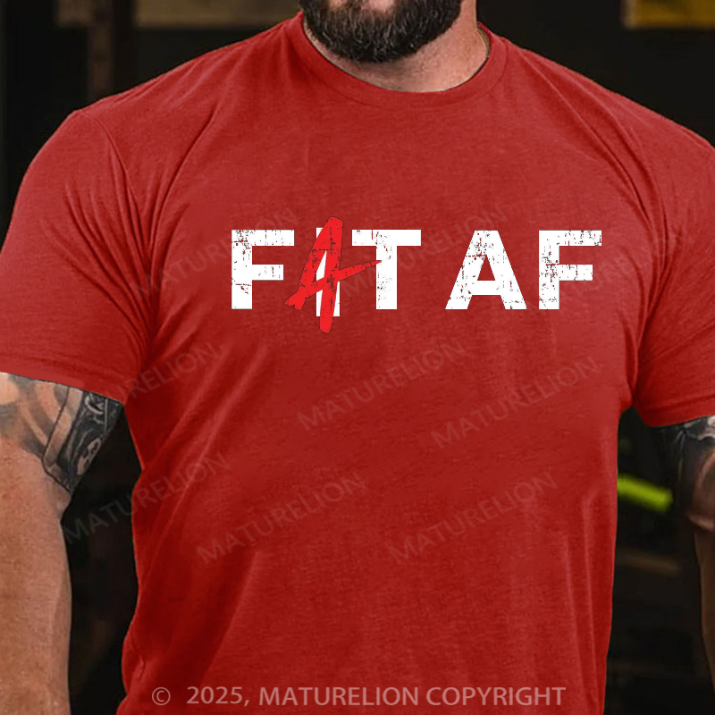Maturelion Men's T-Shirt Fat Fit AF Cotton T-Shirt