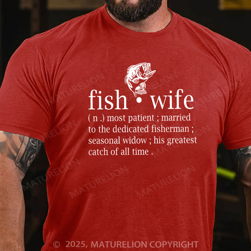 Maturelion Essential T-Shirt Fish Wife Cotton T-shirt