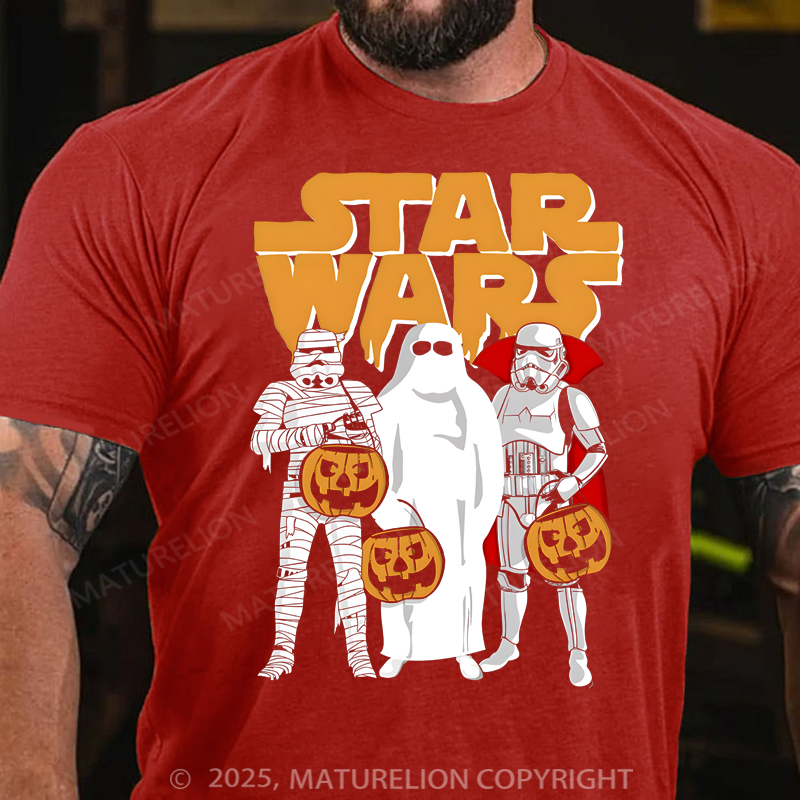 Maturelion Men's T-Shirt Trio Costumes Halloween Logo Cotton T-Shirt