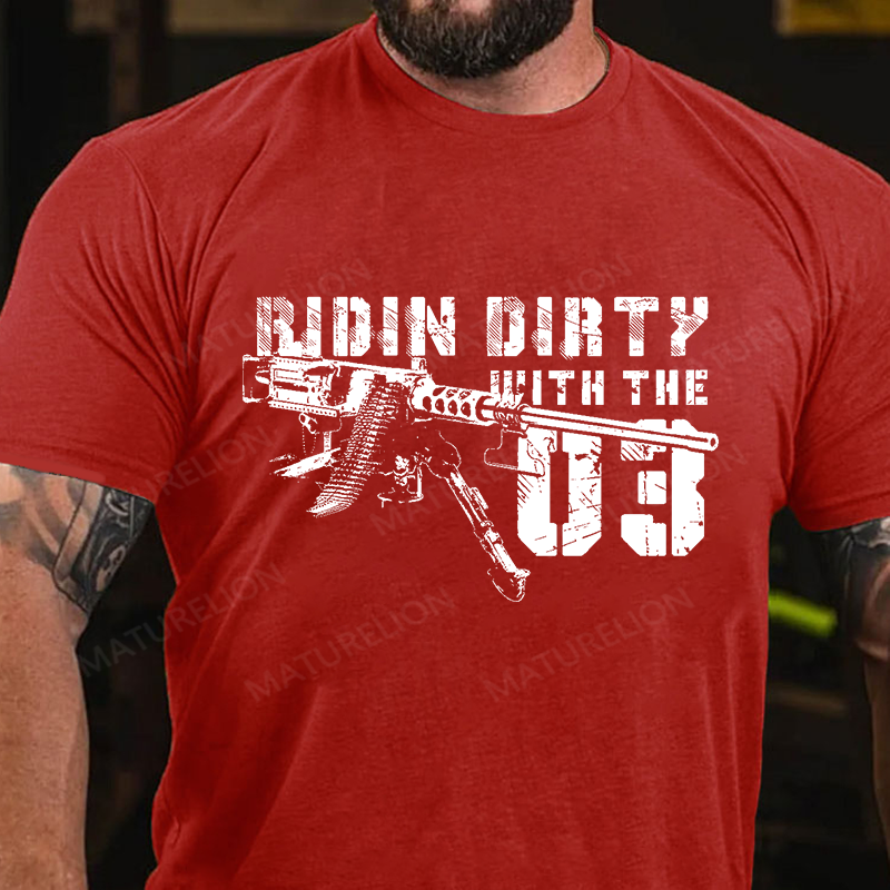 Maturelion Men's T-Shirt Ridin' Dirty with the '03 Cotton T-Shirt