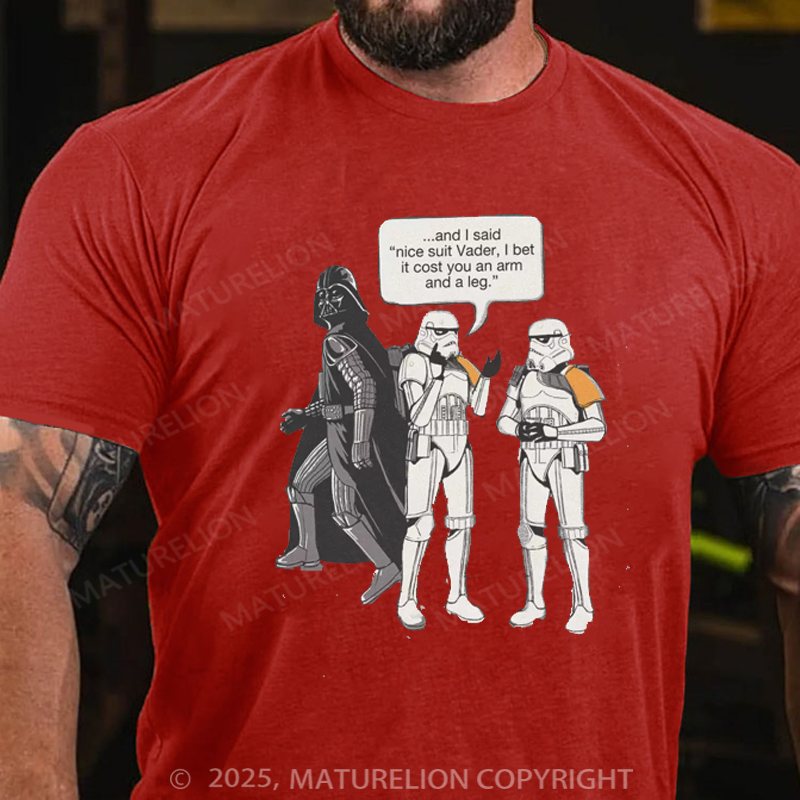 Maturelion Men's T-Shirt Trooper Joke Cotton T-Shirt