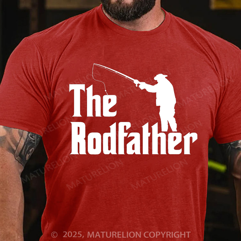 Maturelion Men's T-shirt The Rodfather Father's Day T-shirt