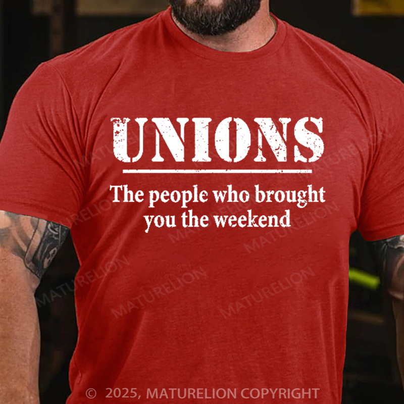 Maturelion Men's T-shirt Thank A Union 4th Of July T-shirt