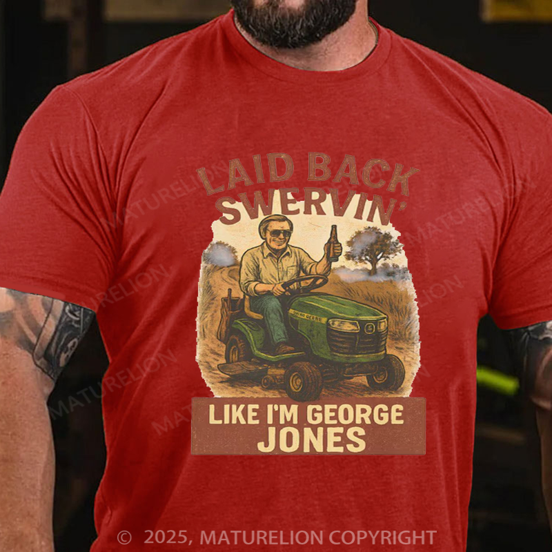 Maturelion Men's T-shirt Country Music Dirt Road Anthem Cotton T-shirt