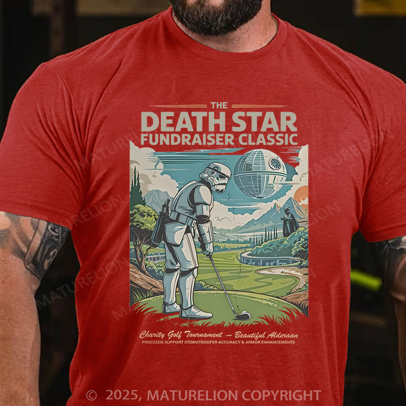 Maturelion Men's T-Shirt The Death Star Fundraiser Classic Cotton T-shirt