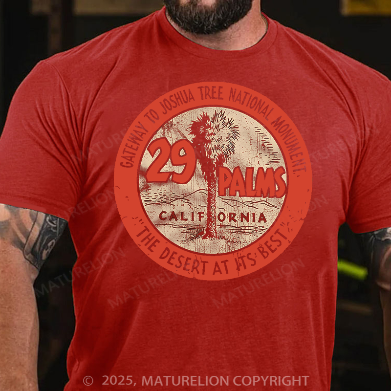 Maturelion Men's T-Shirt 29 Palms Seal Cotton T-Shirt