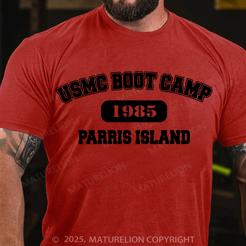 Maturelion Men's T-Shirt USMC Boot Camp Cotton T-Shirt