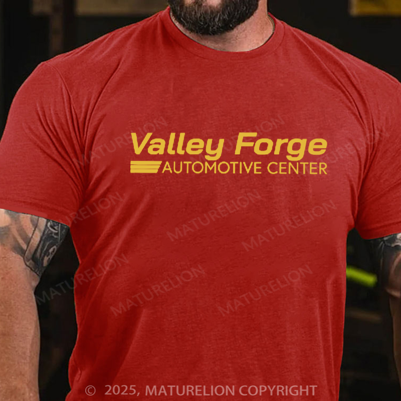 Maturelion Men's T-Shirt Valley Forge Automotive Center Cotton T-shirt
