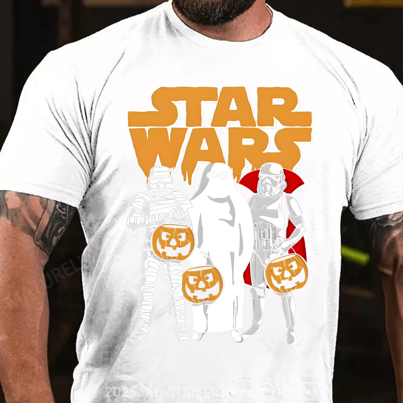 Maturelion Men's T-Shirt Trio Costumes Halloween Logo Cotton T-Shirt