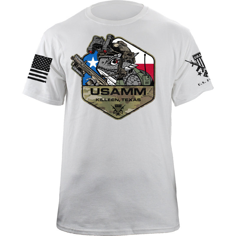 Maturelion Men's T-shirt Tactical Horned Toad Polygon Texas Cotton T-shirt