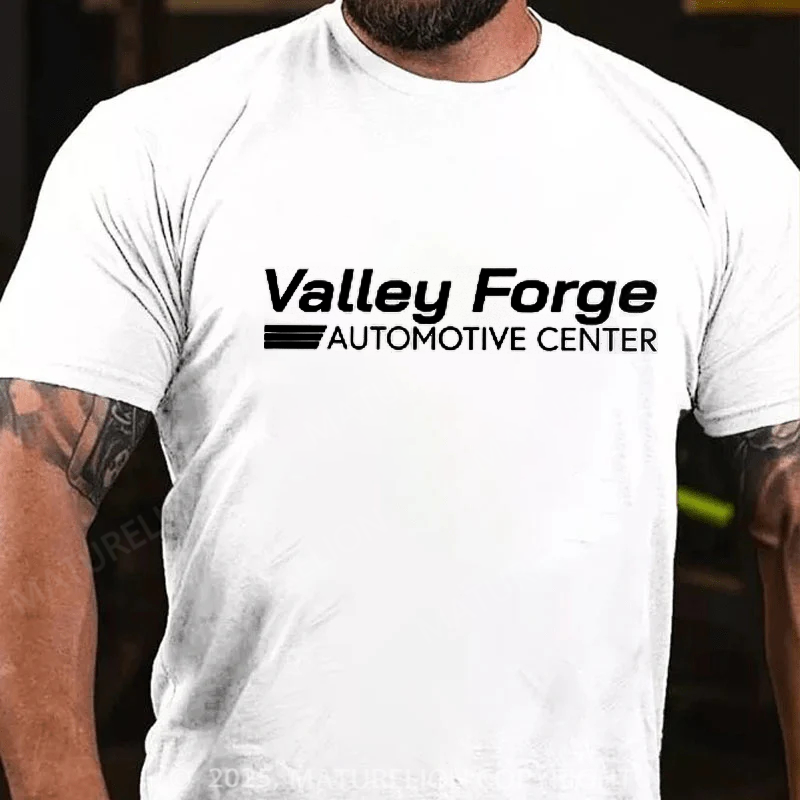 Maturelion Men's T-Shirt Valley Forge Automotive Center Cotton T-shirt