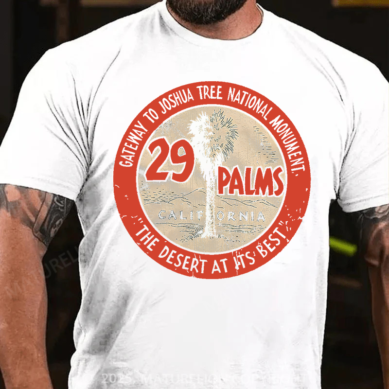 Maturelion Men's T-Shirt 29 Palms Seal Cotton T-Shirt