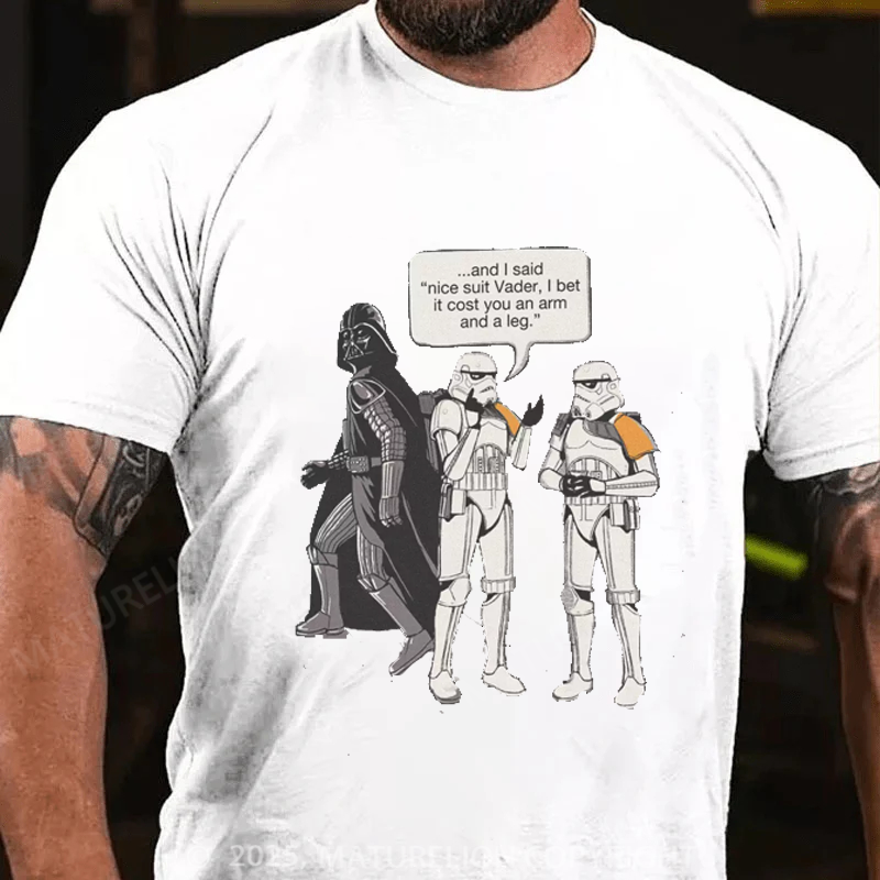 Maturelion Men's T-Shirt Trooper Joke Cotton T-Shirt