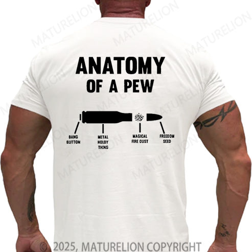 Maturelion Men's T-shirt Anatomy Of A Pew Cotton T-shirt