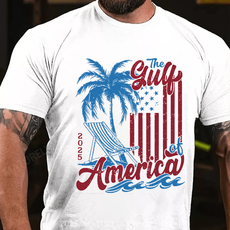 Maturelion Men's T-shirt Gulf-of-America Cotton T-shirt