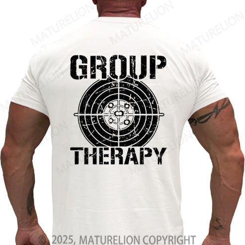 Maturelion Men's T-shirt Group Therapy Cotton T-shirt