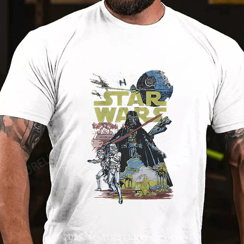 Maturelion Men's T-shirt Star Wars Cotton T-shirt