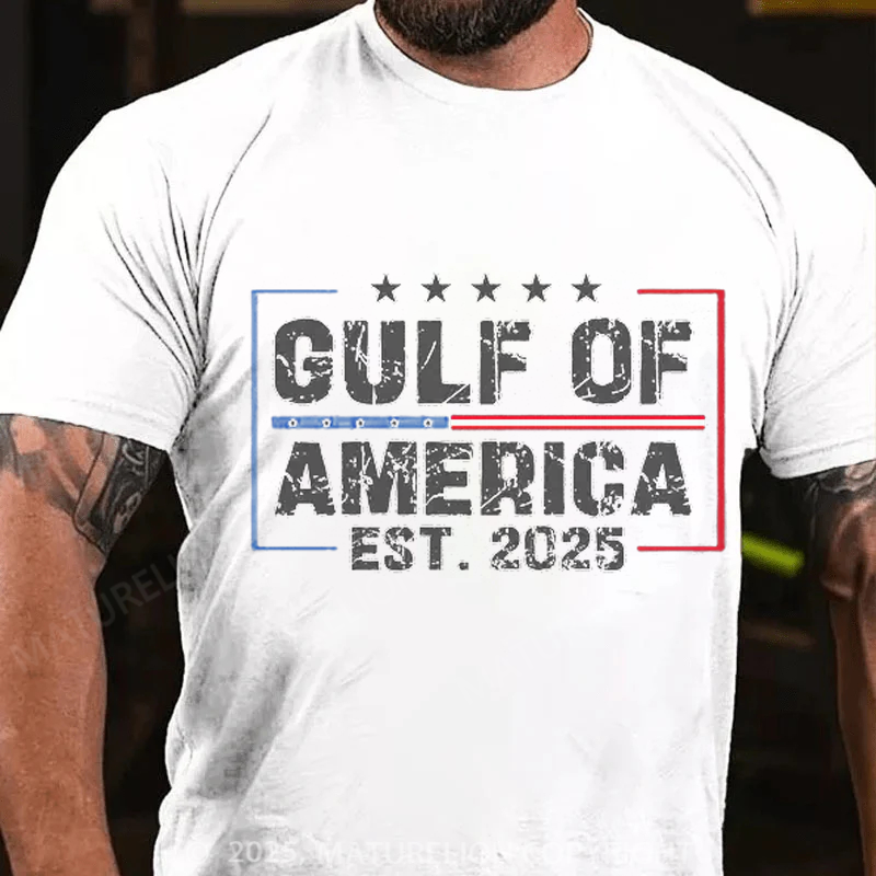 Maturelion Men's T-shirt The Gulf of America Cotton T-shirt