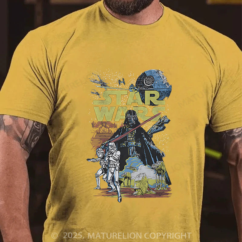 Maturelion Men's T-shirt Star Wars Cotton T-shirt