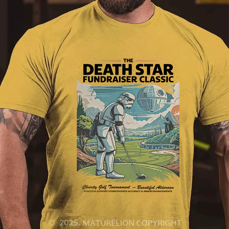 Maturelion Men's T-Shirt The Death Star Fundraiser Classic Cotton T-shirt