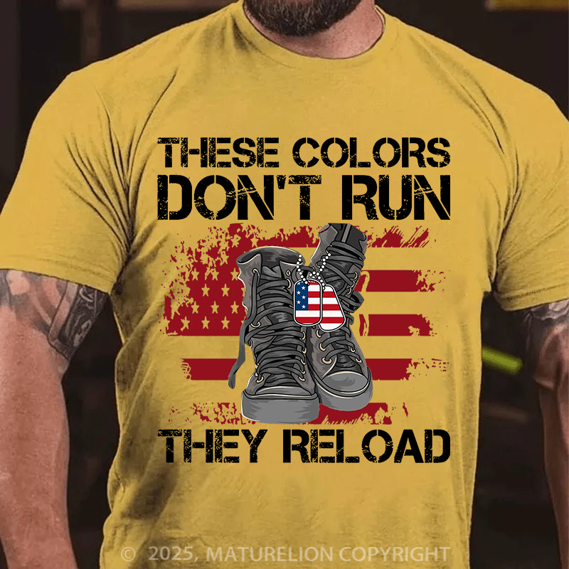 Maturelion Men's T-Shirt America Veteran Essential Cotton T-Shirt