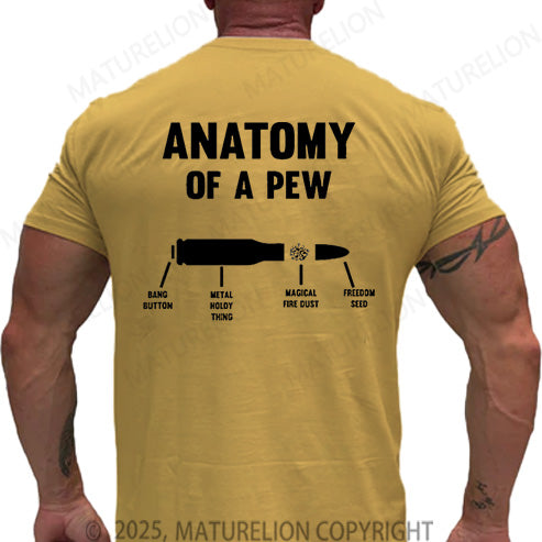 Maturelion Men's T-shirt Anatomy Of A Pew Cotton T-shirt