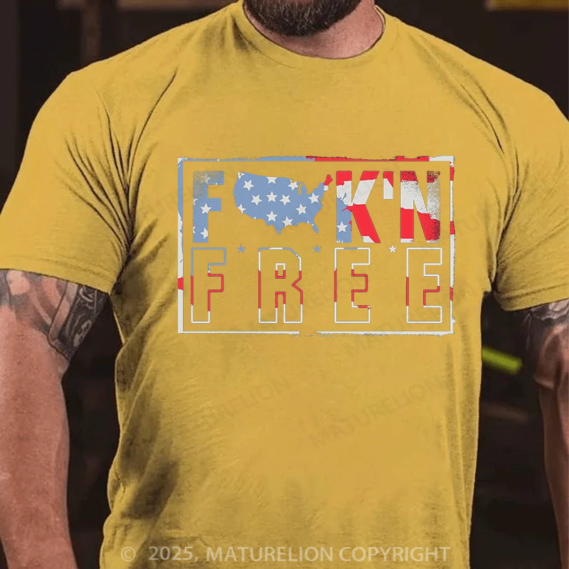 Maturelion Men's T-shirt Fuck Free Father's Day T-shirt