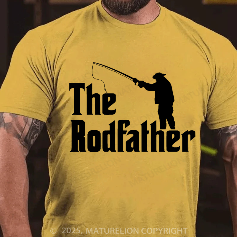 Maturelion Men's T-shirt The Rodfather Father's Day T-shirt