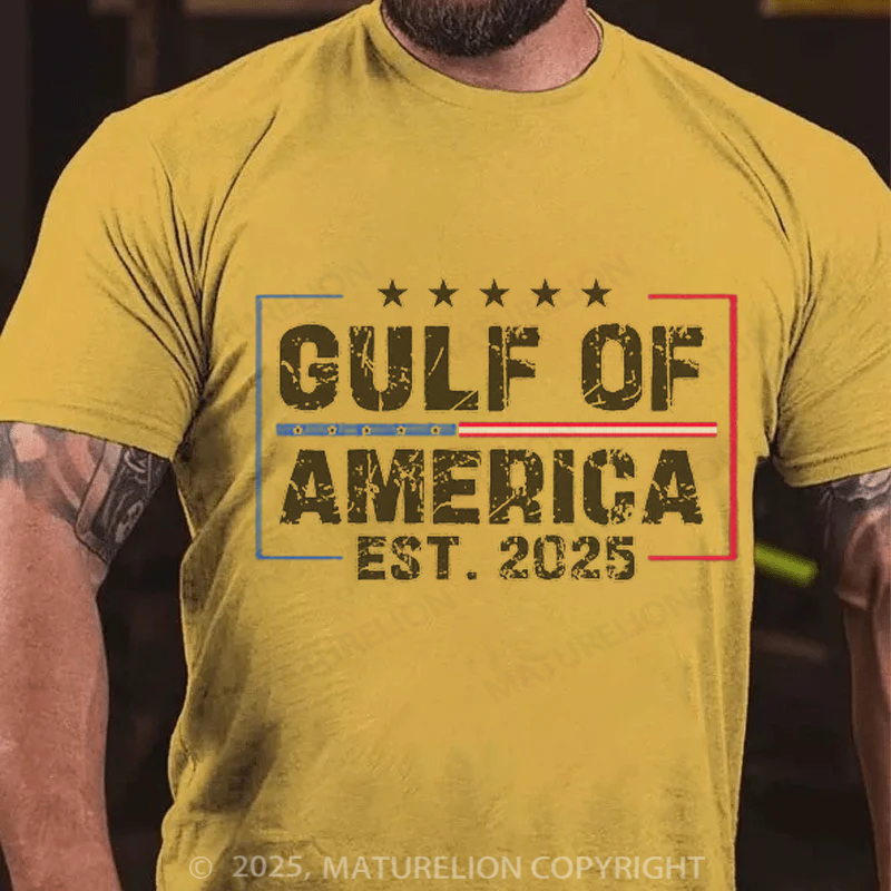 Maturelion Men's T-shirt The Gulf of America Cotton T-shirt