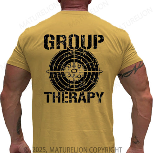 Maturelion Men's T-shirt Group Therapy Cotton T-shirt